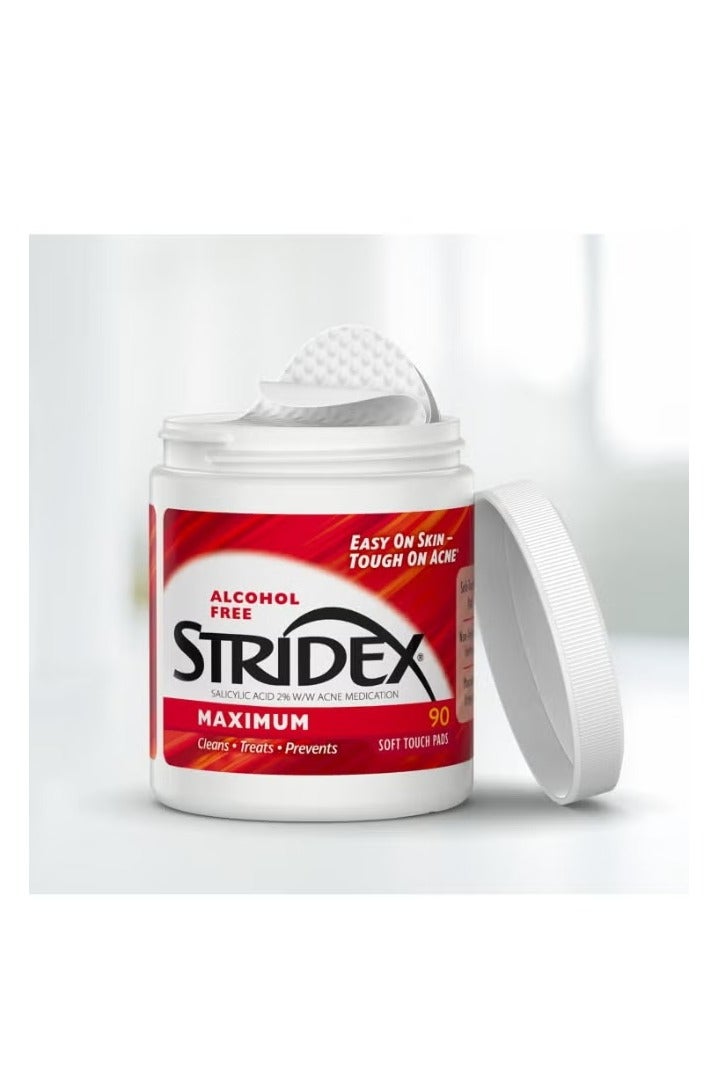 Stridex Maximum Single Step Acne Control 90 soft touch pads - Image 2