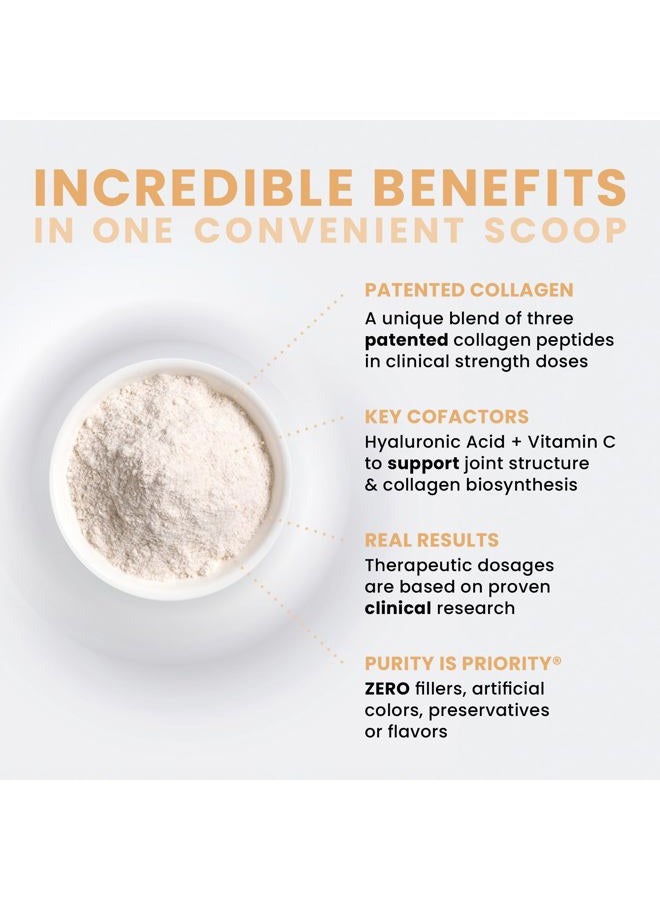 Pure Therapro Rx TriActive Collagen Plus, Collagen Powder for Hair, Skin, Nails, Bones & Joints, Hydrolyzed Collagen Powder w/Patented Peptides, Unflavored Multi Collagen Protein Powder, 30 Servings - Image 4