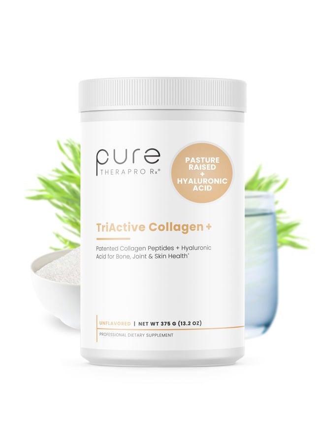 Pure Therapro Rx TriActive Collagen Plus, Collagen Powder for Hair, Skin, Nails, Bones & Joints, Hydrolyzed Collagen Powder w/Patented Peptides, Unflavored Multi Collagen Protein Powder, 30 Servings - Image 1