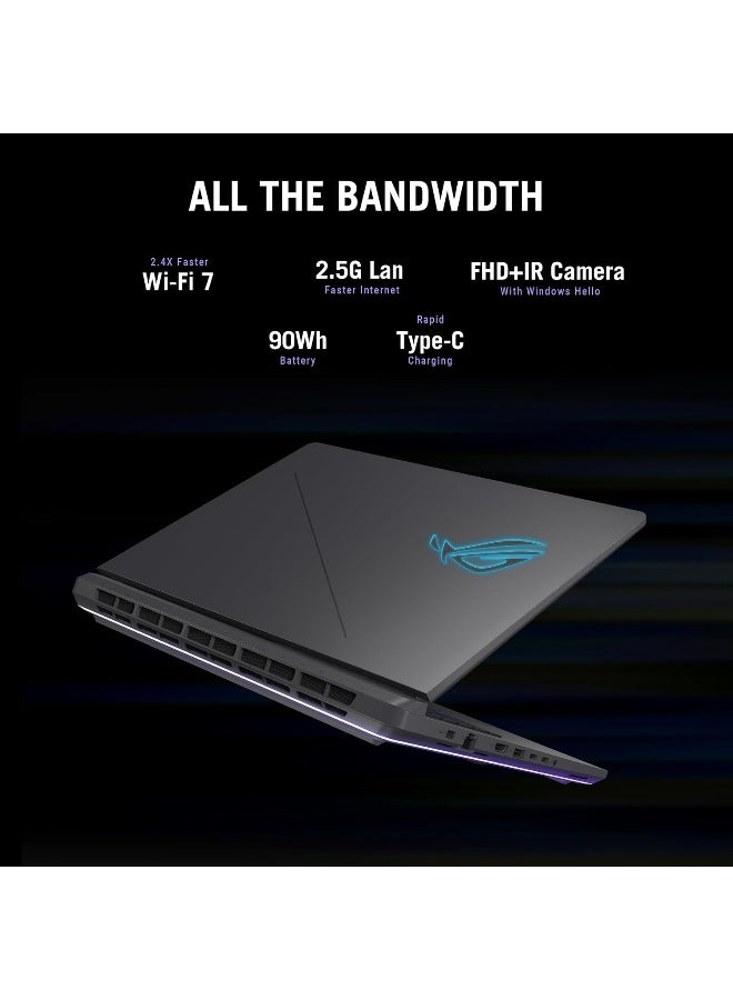 أسوس (نسخة مطورة) لابتوب الألعاب ROG Strix G16 مع شاشة 16 بوصة بدقة Full HD، مع معالج Core i7-14650HX/ذاكرة RAM سعة 16GB/قرص SSD سعة 1TB/بطاقة رسومات NVIDIA RTX 5060 سعة 8GB/نظام Windows 11 Pro + Office 2024 مدى الحياة - Image 3
