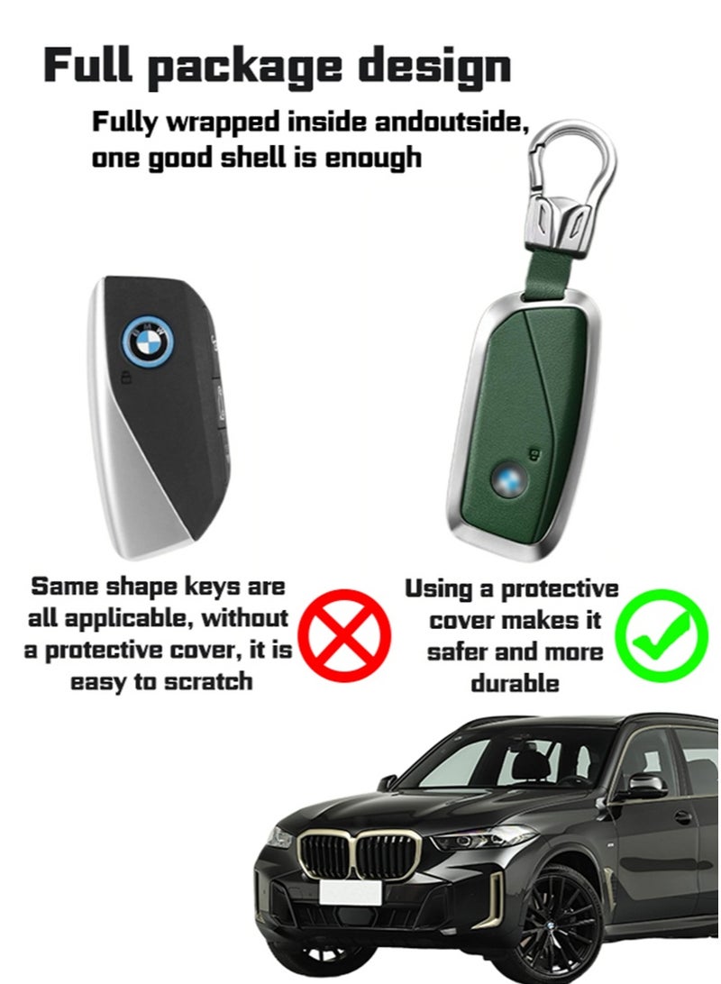 بي إم دبليو كمام مفتاح السيارة ، مناسب لمفتاح سيارة بي ام دبليو ، يلف مفاتيح السيارة بشكل مثالي ، عالية الجودة ، مقاومة للسقوط ، مادة: الطبقة الأولى من جلد البقر. - Image 3