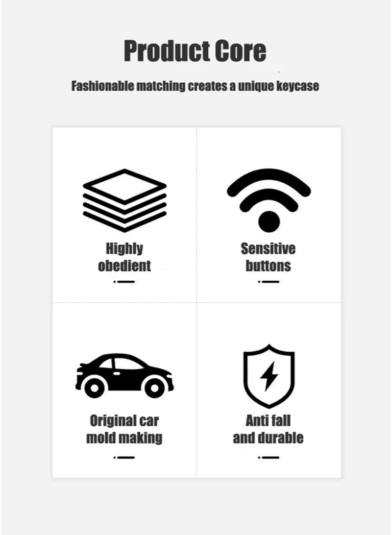 بي إم دبليو كمام مفتاح السيارة ، مناسب لمفتاح سيارة بي ام دبليو ، يلف مفاتيح السيارة بشكل مثالي ، عالية الجودة ، مقاومة للسقوط ، مادة: الطبقة الأولى من جلد البقر. - Image 5