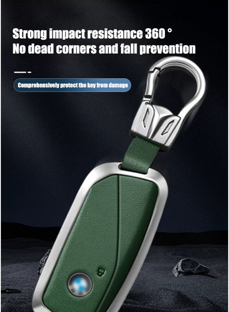 بي إم دبليو كمام مفتاح السيارة ، مناسب لمفتاح سيارة بي ام دبليو ، يلف مفاتيح السيارة بشكل مثالي ، عالية الجودة ، مقاومة للسقوط ، مادة: الطبقة الأولى من جلد البقر. - Image 2