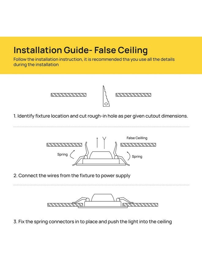WIPRO لوحة LED دائرية ألفا من ويبرون غارنيت 18 واط | ضوء أبيض بارد (6500 كيلفن) | ضوء مدمج للسقف المعلق | فتحة - 159 مم | عبوة من 4 - Image 4