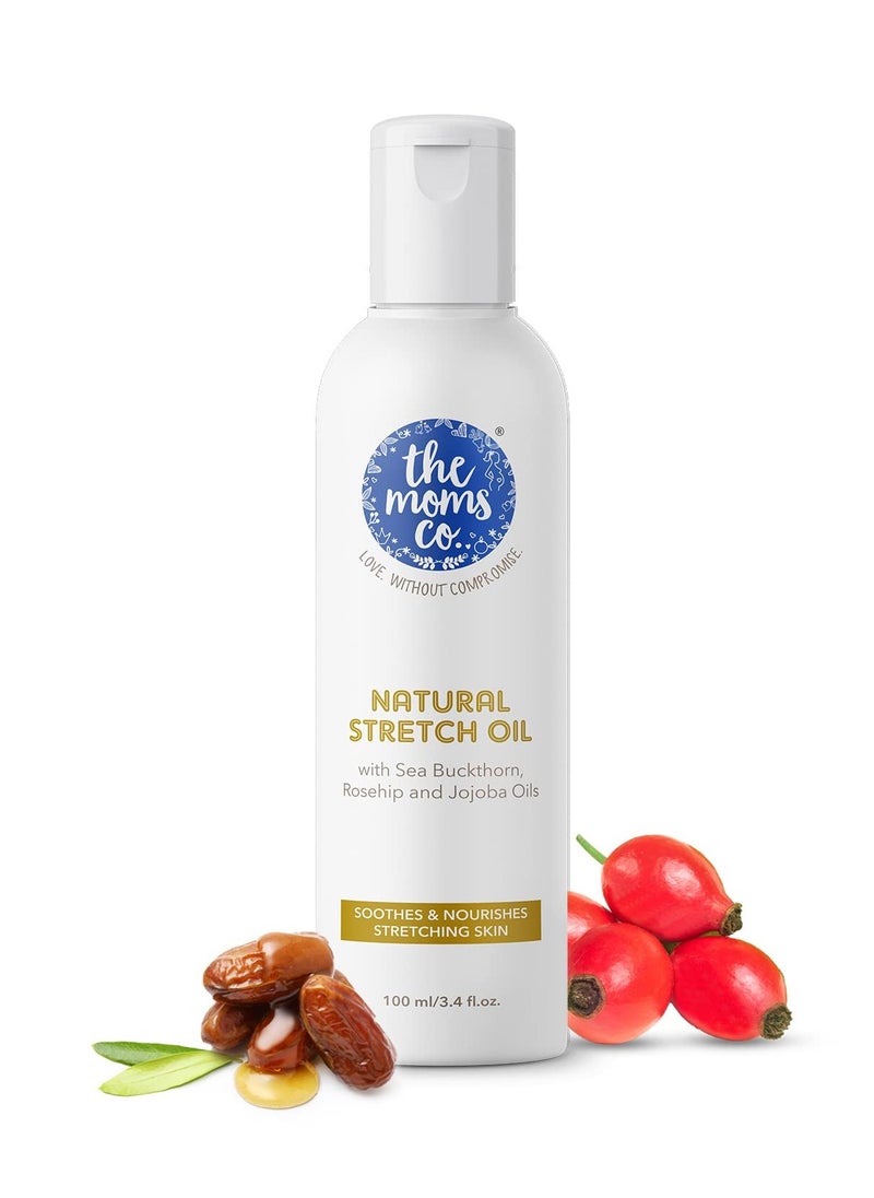 The Moms Co. - The Moms Co Natural Stretch Oil to Reduce stretch marks for women Australia-Certified Toxin-Free Stretch Mark Oil- 100 ml - Image 1