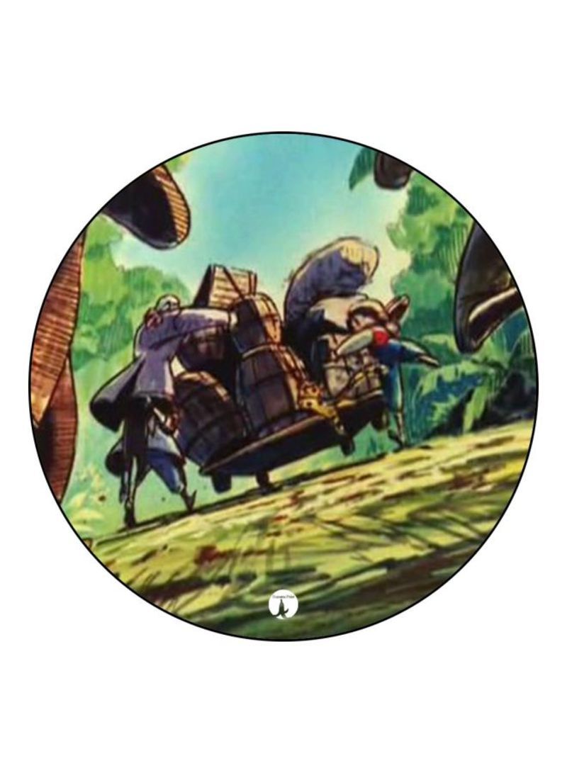 RKN Anime Jazeerat Al Kanz Theme Printed Badge Blue/Purple/Green - Image 1