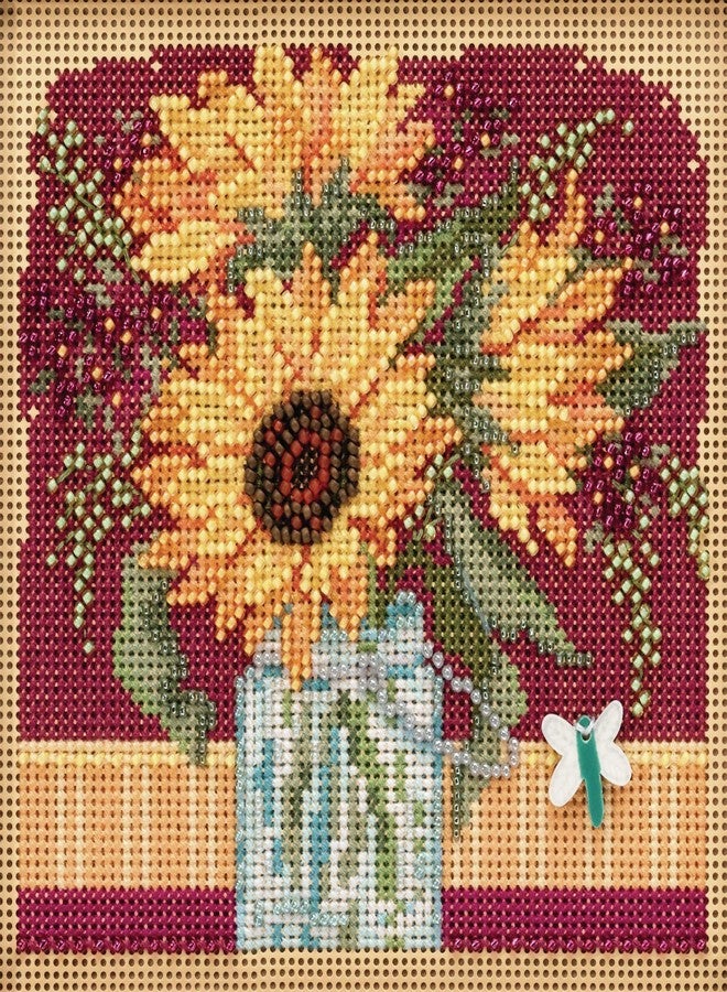 Mill Hill Counted Cross Stitch Sunflower, Multi - Image 2