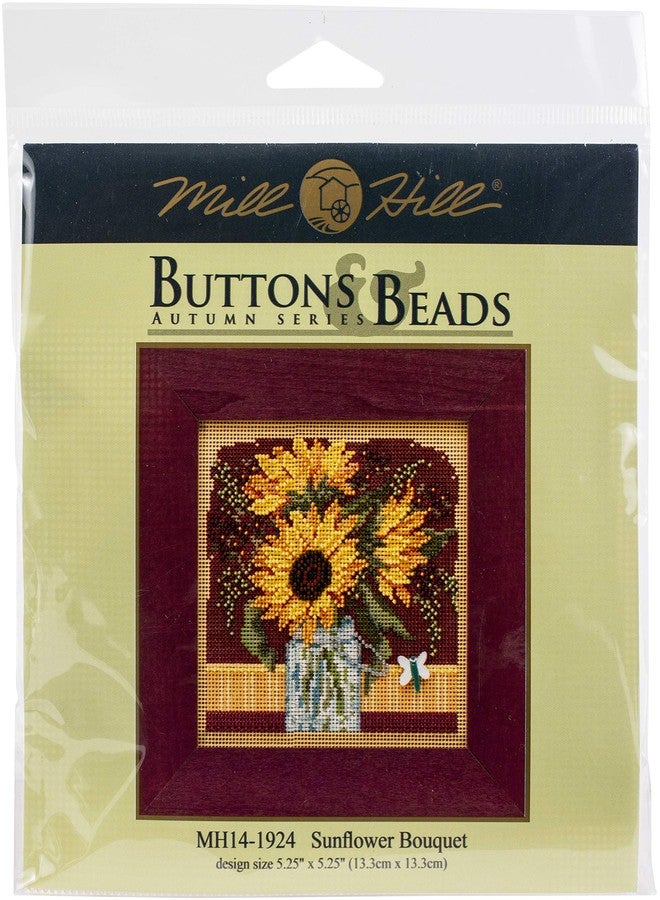 Mill Hill Counted Cross Stitch Sunflower, Multi - Image 1