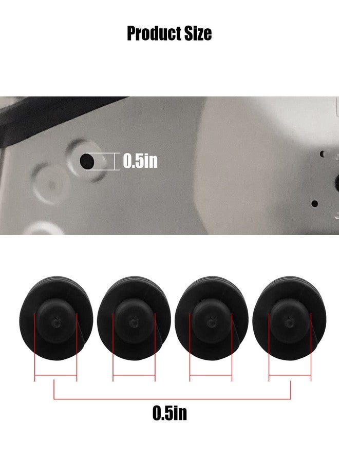 QLZOZB 4PCS Hood Rubber Cushion Bumper, Bonnet Cushion Spin Hood Bumper Stops Fit for Cushion Stoppers Black Rubber - Image 4
