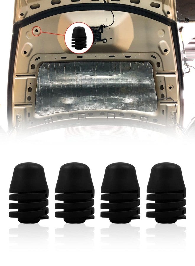 QLZOZB 4PCS Hood Rubber Cushion Bumper, Bonnet Cushion Spin Hood Bumper Stops Fit for Cushion Stoppers Black Rubber - Image 5