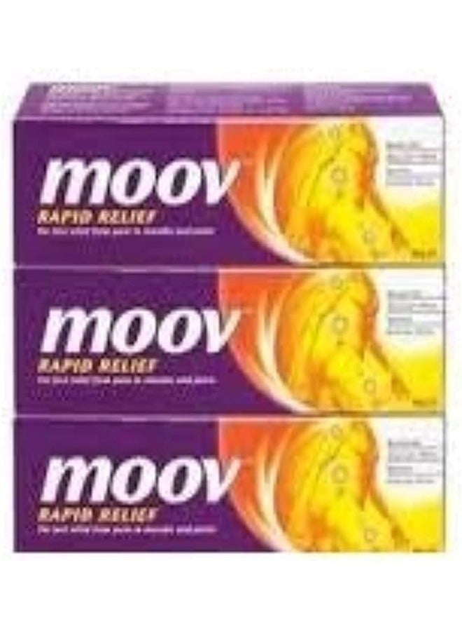 Moov Pack Of 3 Rapid Relief Cream 3 x 50g - Image 1