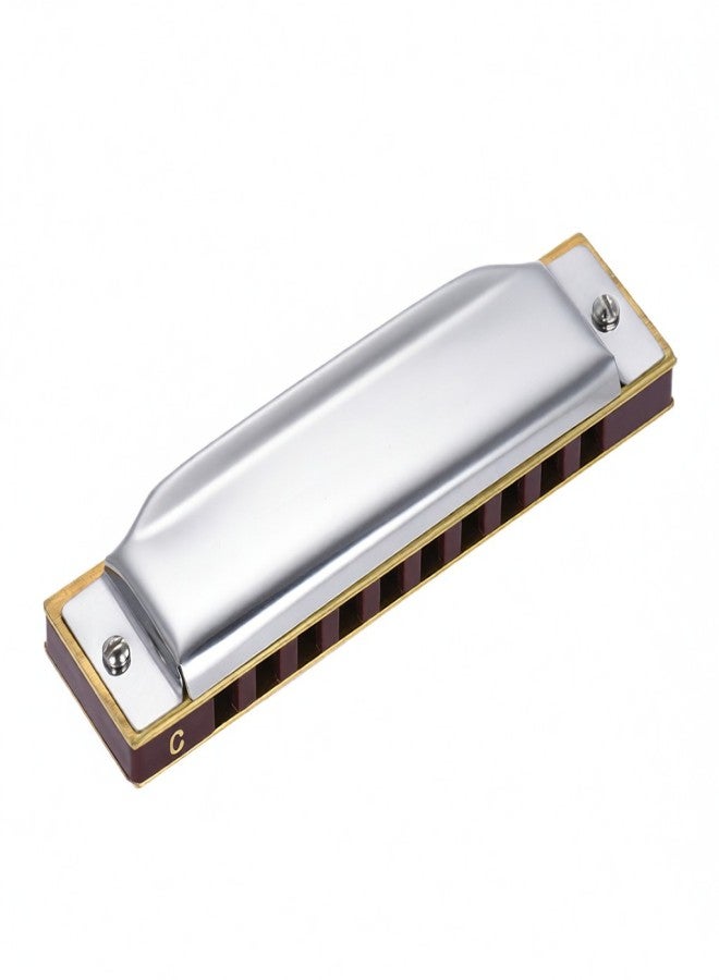 Suzuki 1072-C Folkmaster Standard 10-Hole Diatonic Harmonica Key of C 20 Tone for Beginner Student - Image 5