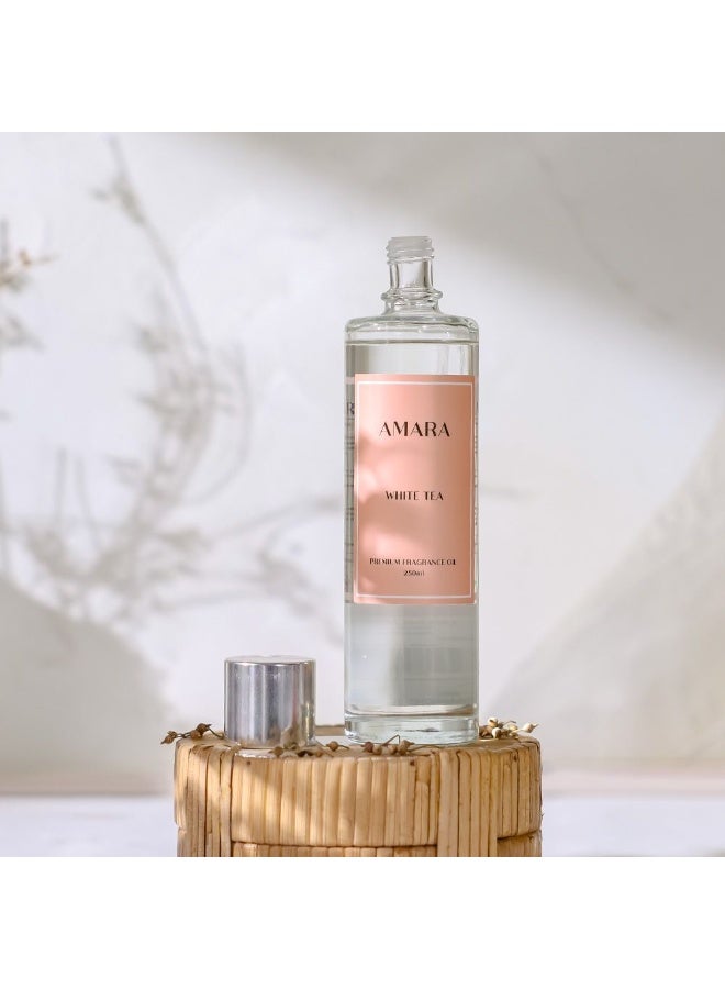 Amara زيت عطر أمارا شاي أبيض | زيت معطر يدوم طويلاً للمنزل | عطر نظيف ومنعش للعلاج بالروائح برائحة شاي أبيض مريحة ومنعشة 250 مل - Image 3