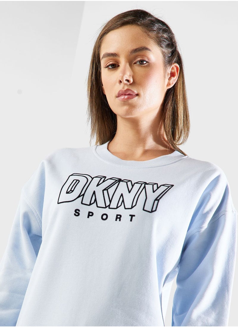 DKNY - Logo Crew Neck Sweatshirt - Image 1
