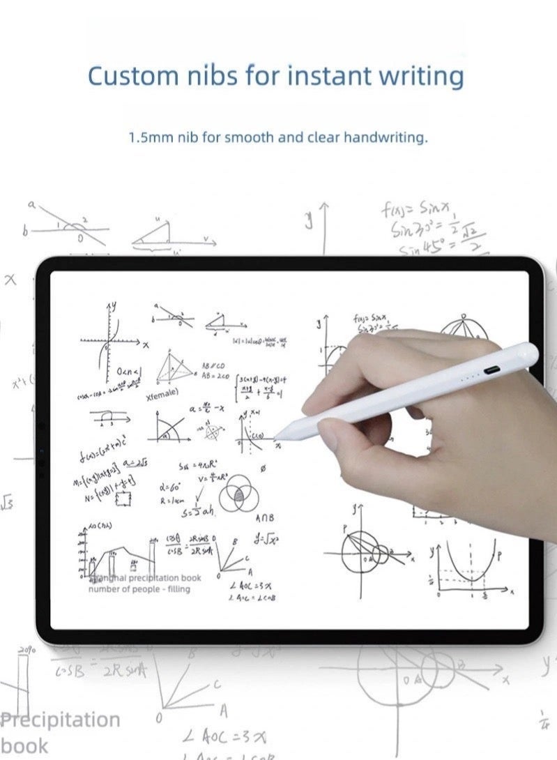 سوبرسو قلم ستايلس لجهاز iPad مع وظيفة رفض راحة اليد، متوافق مع القلم النشط (2018-2025) Apple iPad Pro 11/12.9 بوصة، iPad 10/9/8/7/الجيل السادس، iPad Air 5/4/3 الجيل، iPad Mini 6/الجيل الخامس - Image 5