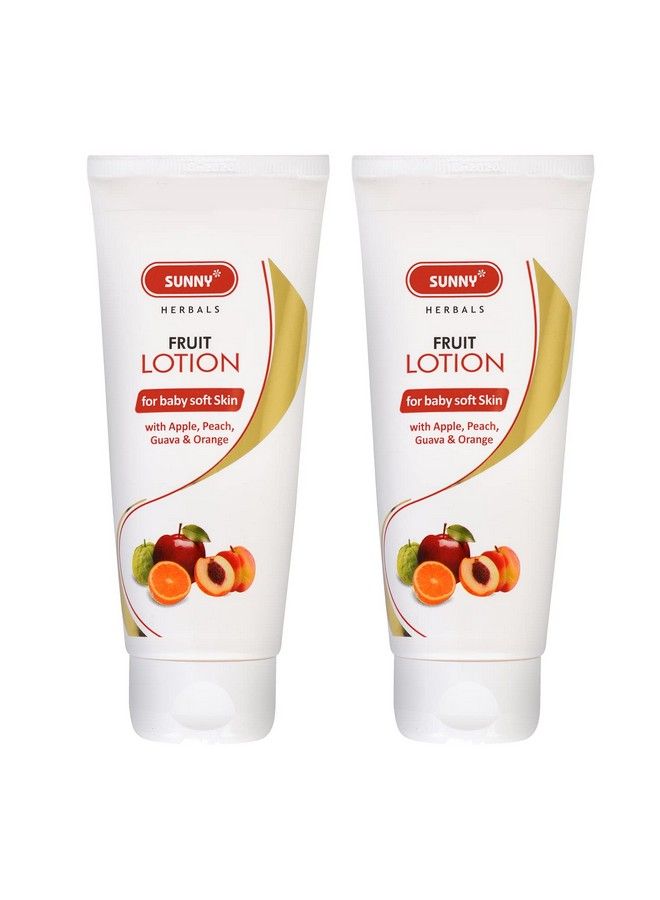 Sunny Fruit Lotion With Extracts Of Apple Peach Guava Orange Hydrates & Imparts Youthful Glow ; Vitamin E Along With Fruit Extracts Provides Baby Soft Skin ; For Women Of All Skin Types 100Gm (Pack 2) - Image 2