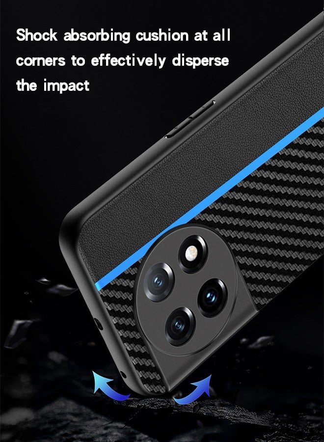 GROIC Case for Oneplus 11 6.7 Case, Super Thin Carbon Fiber Texture Design Soft Silicone Frame Shockproof Anti-Fingerprint Slim  Light Phone Cover for Oneplus 11 5G 2023 - Image 5