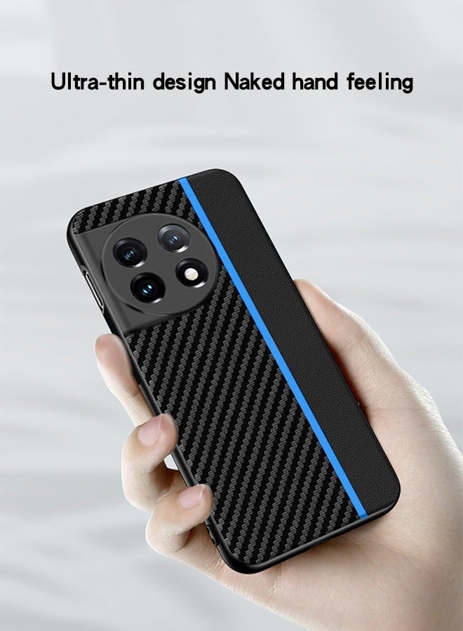 GROIC Case for Oneplus 11 6.7 Case, Super Thin Carbon Fiber Texture Design Soft Silicone Frame Shockproof Anti-Fingerprint Slim  Light Phone Cover for Oneplus 11 5G 2023 - Image 2