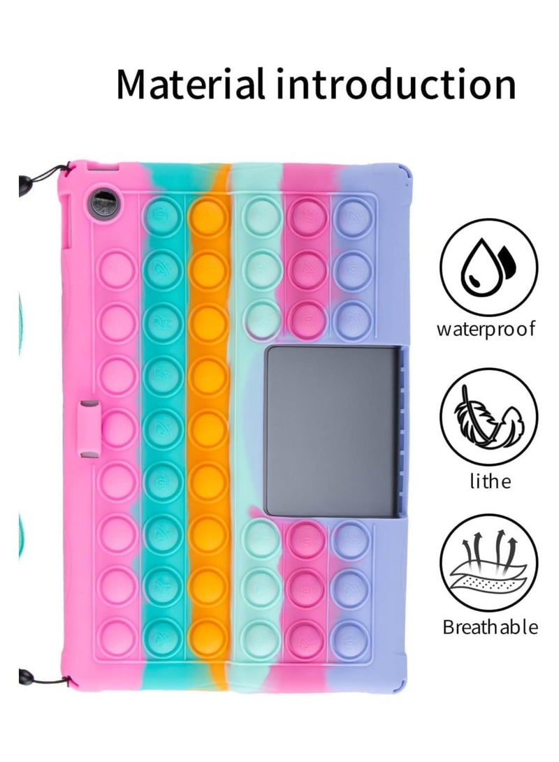 Compatible Lenovo Tab Plus 11.5-inch (TB351FU) 2024 Tablet Case, Soft Silicone Protective Case Kids Cover with Lanyard and Pen - Image 3