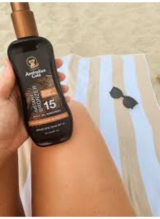 Australian Gold Instant Bronzer Spray Gel Sunscreen SPF15 237ml - Image 2
