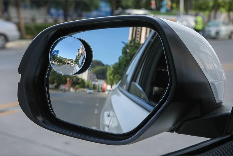 2PCS 2" Round Frameless Blind Spot Mirror - HD Glass Convex Rear View Mirrors for Cars, SUVs, and Trucks - Image 5
