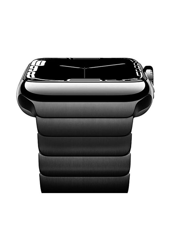 Beauenty Compatible with Apple Watch Ultra 2 Band 49mm 45mm 44mm 42mm 41mm 40mm 38mm,Men and Women Stainless Steel Metal Band for iWatch Series SE/8/7/6/5/4/3/2/1 - Image 1