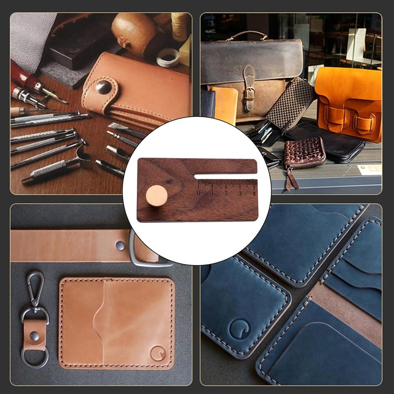 Sewing Aid Tool Leathers Stitching Punched Plate Wooden Leather Choppers for Precise Punching Sewing Tool Stitching Punched Plate Choppers Craft Punching Too - Image 2