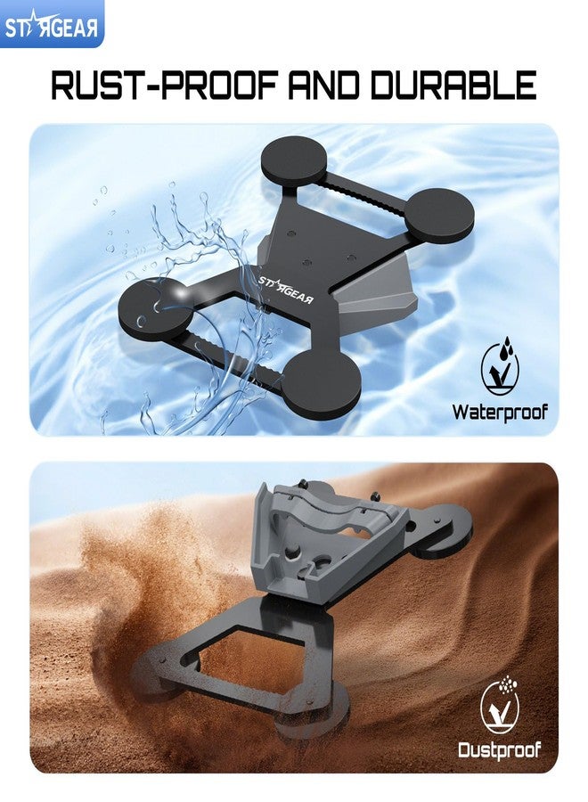 STARGEAR Starlink Mini Mount, Magnetic with 200lbs Heavy Duty Magnet Bases, Starlink Mini Accessories Lockable Starlink Mount for RV, Car, Boat, Truck Aluminum Alloy - Image 4