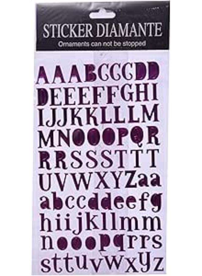 English Letters Decoration for Kids Room 90 Pieces  Purple 4 Pieces - Image 2