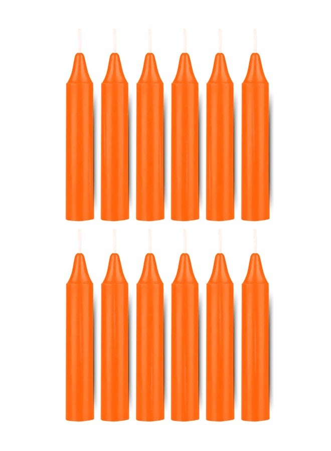 ladyrobyn Box of 12 Orange Candles | 4 inches Tall & 3/4 inch Diameter | Witchcraft Supplies for Your Personal Wiccan Altar, Spells, Charms & Intentions | Witchy Room Decor | Taper Candlesticks - Image 1