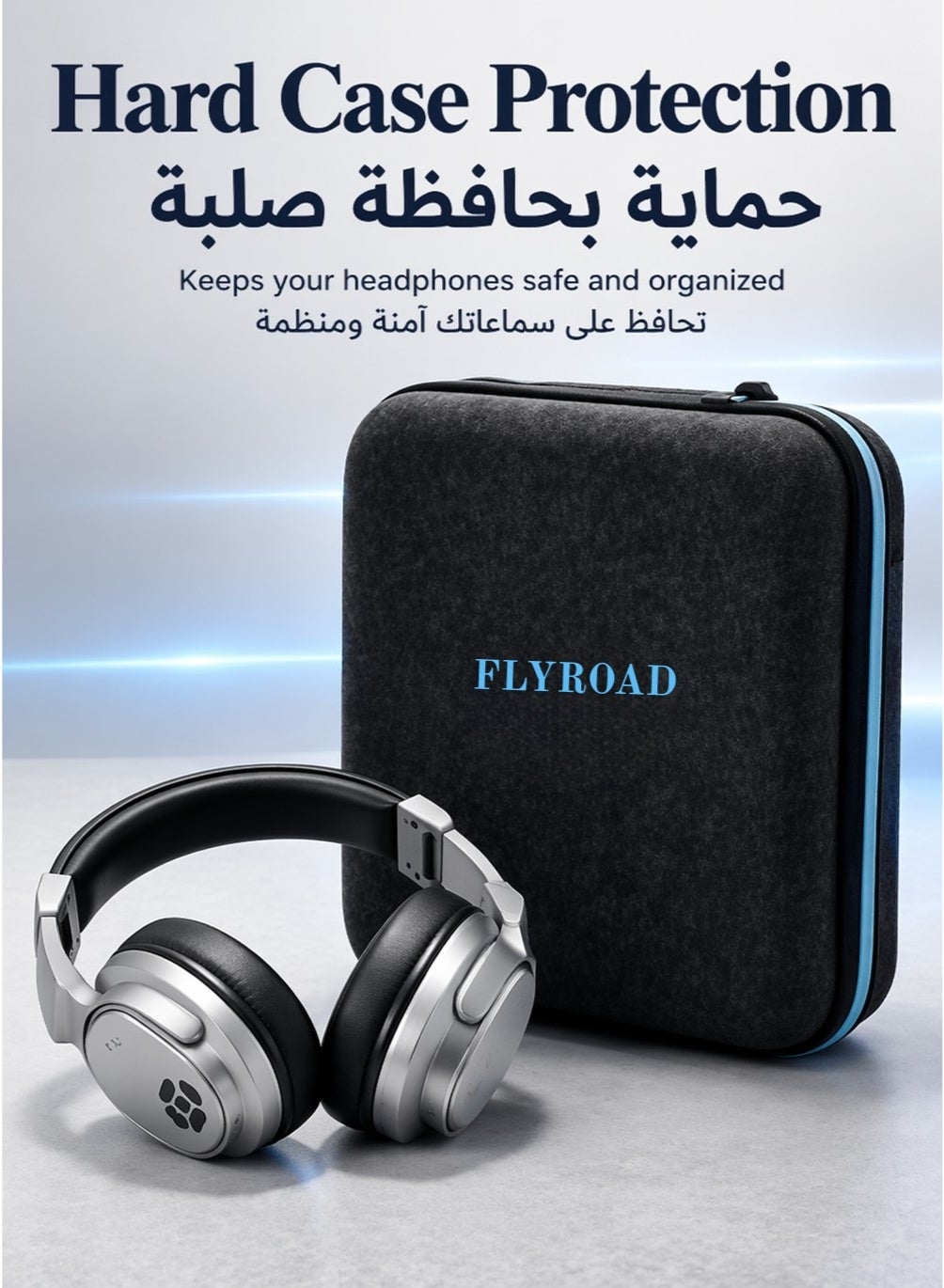 flyroad Flyroad Wireless Over Ear Headphones Pure Bass Sound 76h Battery hands-free Call Plus Vo ZE92734FFD363126C3AACZ