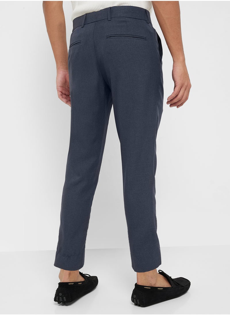 Robert Wood - Slim Fit Smart Trousers - Image 1