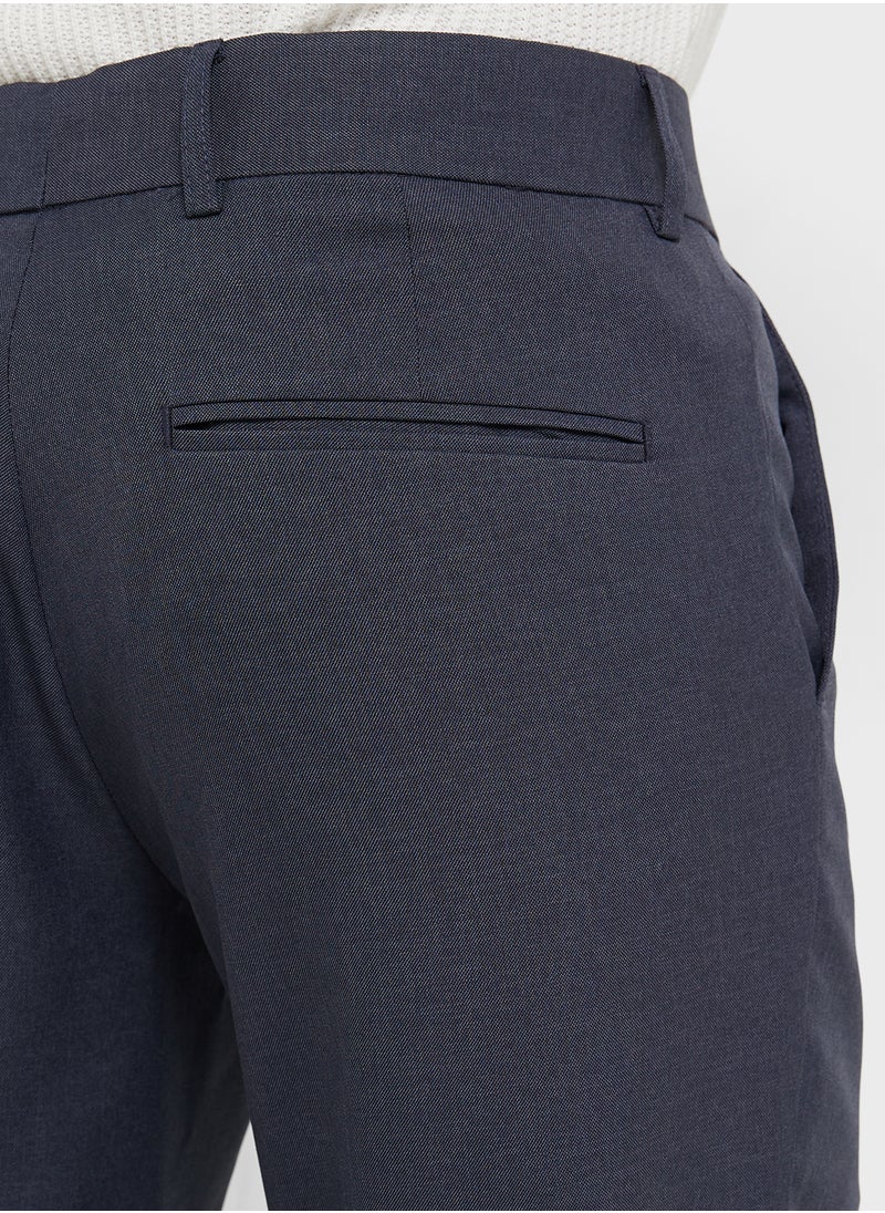 Robert Wood - Slim Fit Smart Trousers - Image 1
