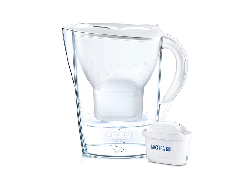BRITA Marella German Made Water Filter Jug 2.4 liters White With Activated Micro Carbon Pearls For Fresh And Tasty Water - Image 2