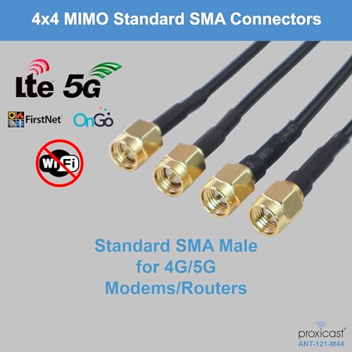 Proxicast Vandal Resistant 4x4 MIMO Low Profile 4G/5G Omni-Directional Screw Mount Antenna - 10 ft Coax Leads - for Cisco, Cradlepoint, Digi, Pepwave, Sierra Wireless and Others (ANT-121-M44) - Image 3