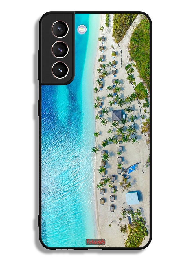 Tolwak Samsung Galaxy S21 Plus 5G Protective Case Cover Beach - Image 3