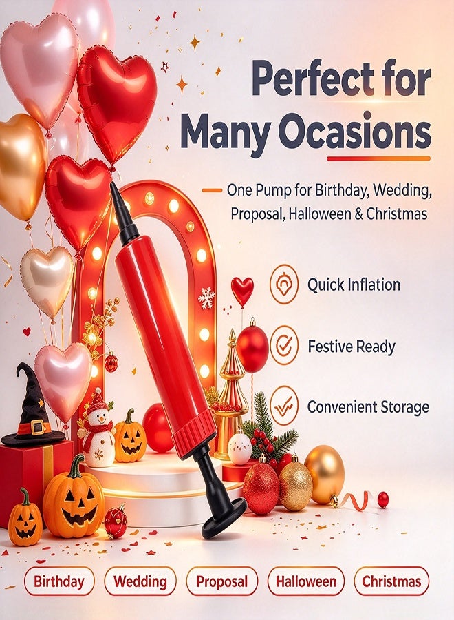 Wish Portable  Balloon Pump,Inflator Balloon Pump Hand for Balloon Arch Kit,Confetti Foil,Party Ballon ,Yoga Ball - Image 3