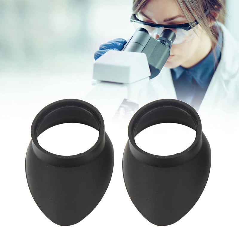 woobles Rubber Eye Guards 2pcs Rubber Eye Cups 27mm Inner Diameter Foldable Eyepiece Cover for Microscope Ocular Instrument Telescope - Image 4