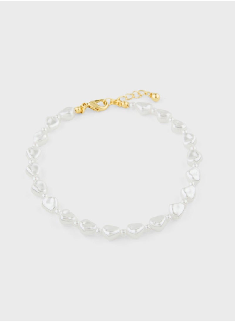 Ginger - 2 Pack Heart  Detail Anklet - Image 1