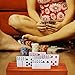 Exqline Wooden Playing Card Holder Tray Rack Organizer for Kids Seniors Adults 138 inch 31 Inch Extended Versions Long Enough for Bridge Canasta Strategy Card Playing - Image 4