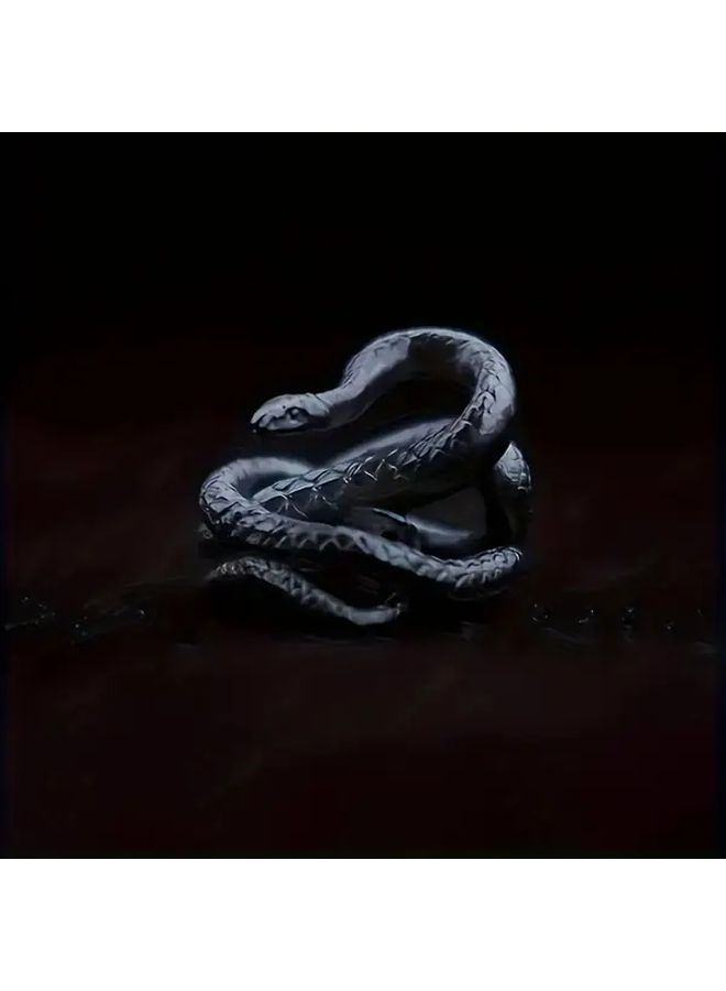 White Artistic Snake Shaped L35 Keycap Unique Cross Design Durable Metal Keyboard Accessory - Image 2