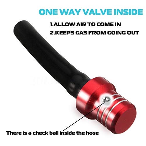 APPYU 6Pcs Gas Fuel Cap Air Vent Hose Universal CNC Tank Valve Vent Tube with Chekc Ball Aluminum Breather for Atv Motorcycle Dirt Pit Quad Bike Motocross - Image 5