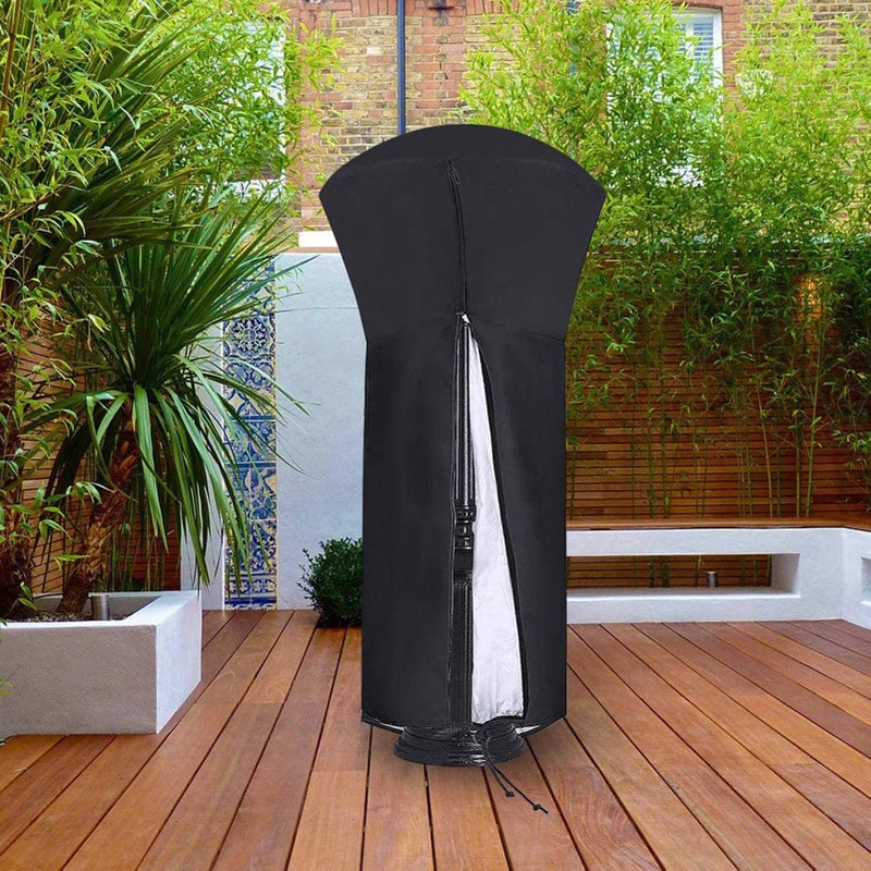 Patio Heater Covers 210D  Waterproof Oxford Fabric with Zipper Round Heater Covers - Image 5