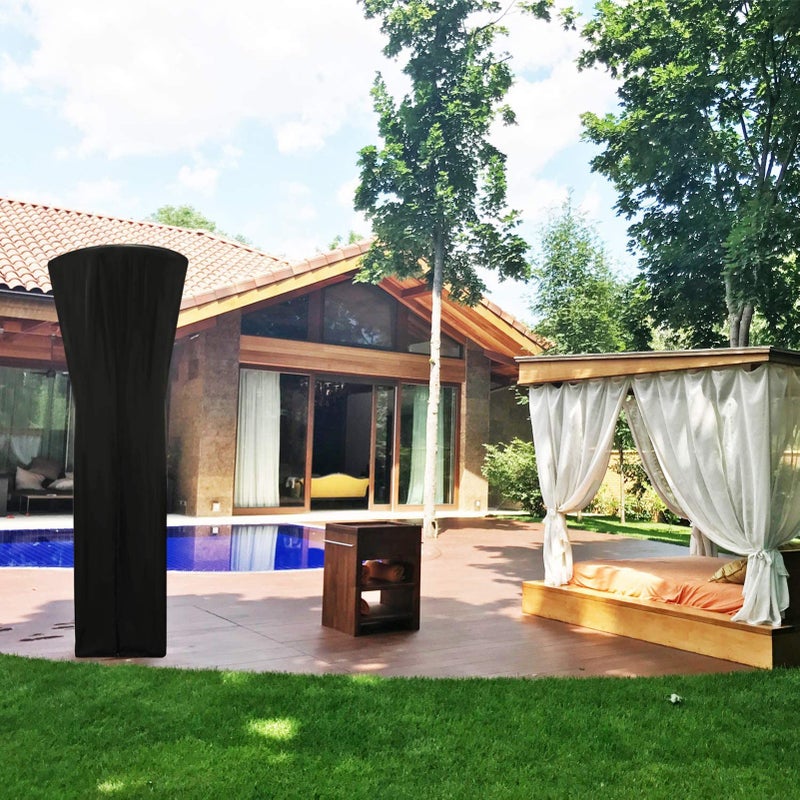 Patio Heater Covers 210D  Waterproof Oxford Fabric with Zipper Round Heater Covers - Image 4