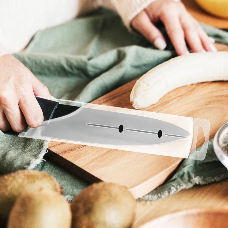4pcs Kitchen Knives Protective Sleeves Professional Cutter Guards (White) - Image 3