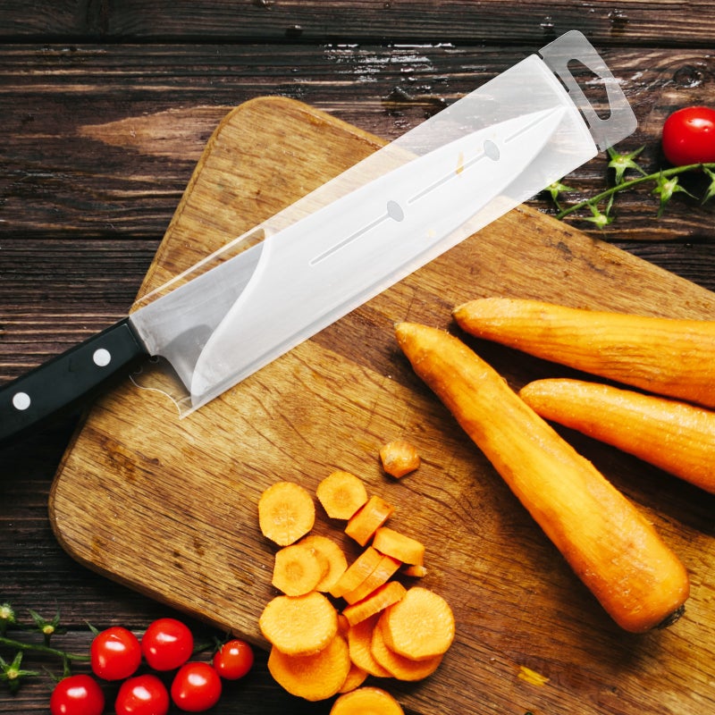 4pcs Kitchen Knives Protective Sleeves Professional Cutter Guards (White) - Image 2