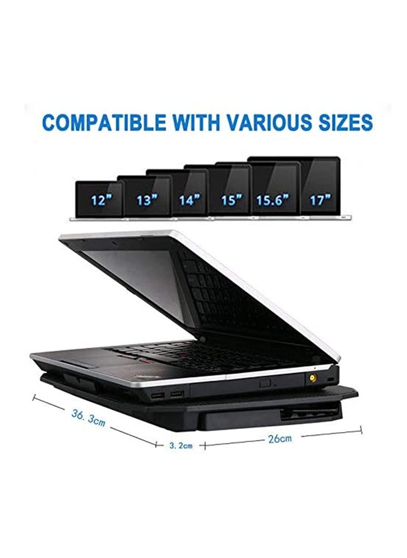 Generic - laptop Cooling Pad cooler USB Fan Light Notebook Stand and Quiet Fixture for laptop - Image 1