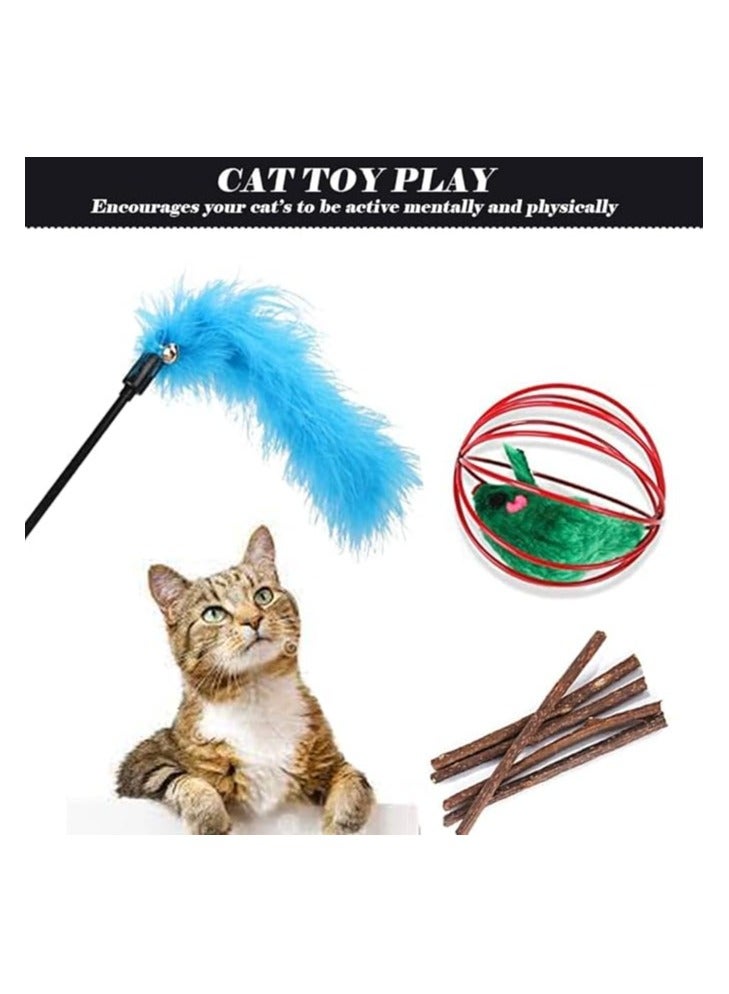 S2C S2C 28 Pcs Cat Toys Interactive Accessories - Cat Accessories For Indoor Cats, Kitten Toys, Cat Tunnel And Tent, Kitten Toys For Biting, Cat Toys For Kittens, Cat Toy Fish For Cat Lovers… - Image 5