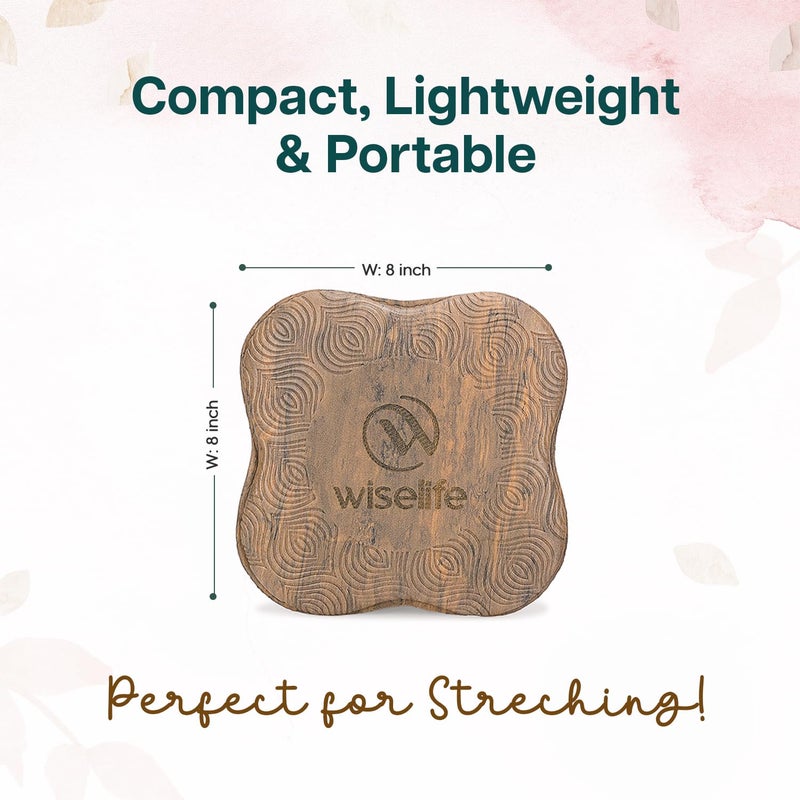 WISELIFE KneePad | High Density Premium ECO-TPE Foam Material Pro-Grip Texture Soft Surface, Kneeling Support for Yoga, Cushion for Knees, Hands, Wrists, and Elbows (Mahogany PRO - Set of 2) - Image 3