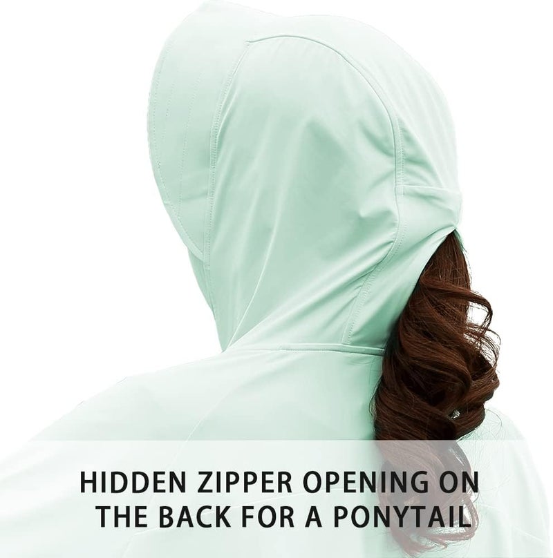 MOUNT TEC Store Womens UPF 50+ Cooling UV Protection Clothing Hooded Sun Protective Jacket Long Sleeve for Summer - Image 4
